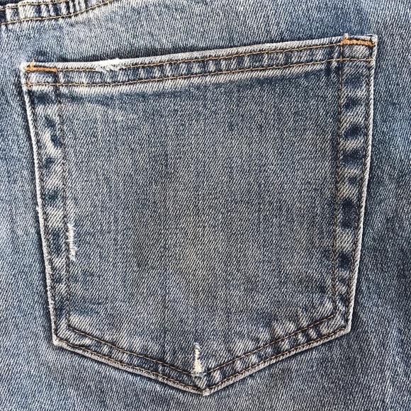 J. Crew | Women’s blue denim slim raw hem, ripped knee jeans, size 26 - Picture 11 of 15